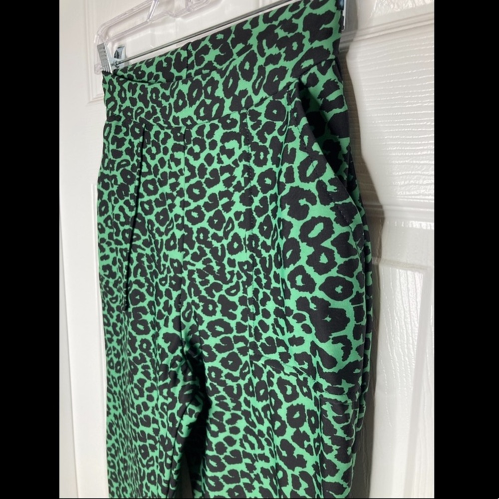 Blackmilk Electrikitty Green Cuffed Pants